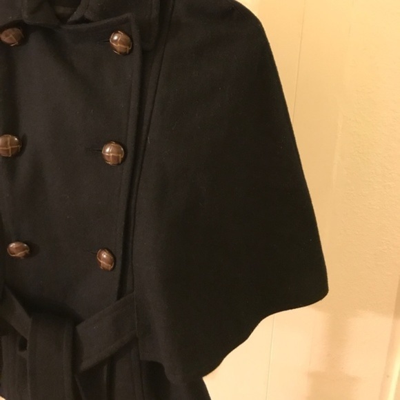 RARE Peppe Peluso Cap sleeves pea coat with interesting buttons Sz S - Picture 4 of 6